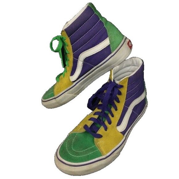 Vans OTW-Men's 5.5/Women's 7-Vault X Alyx-Green/Yellow/Purple-Skate Shoes-721454 - Picture 1 of 11